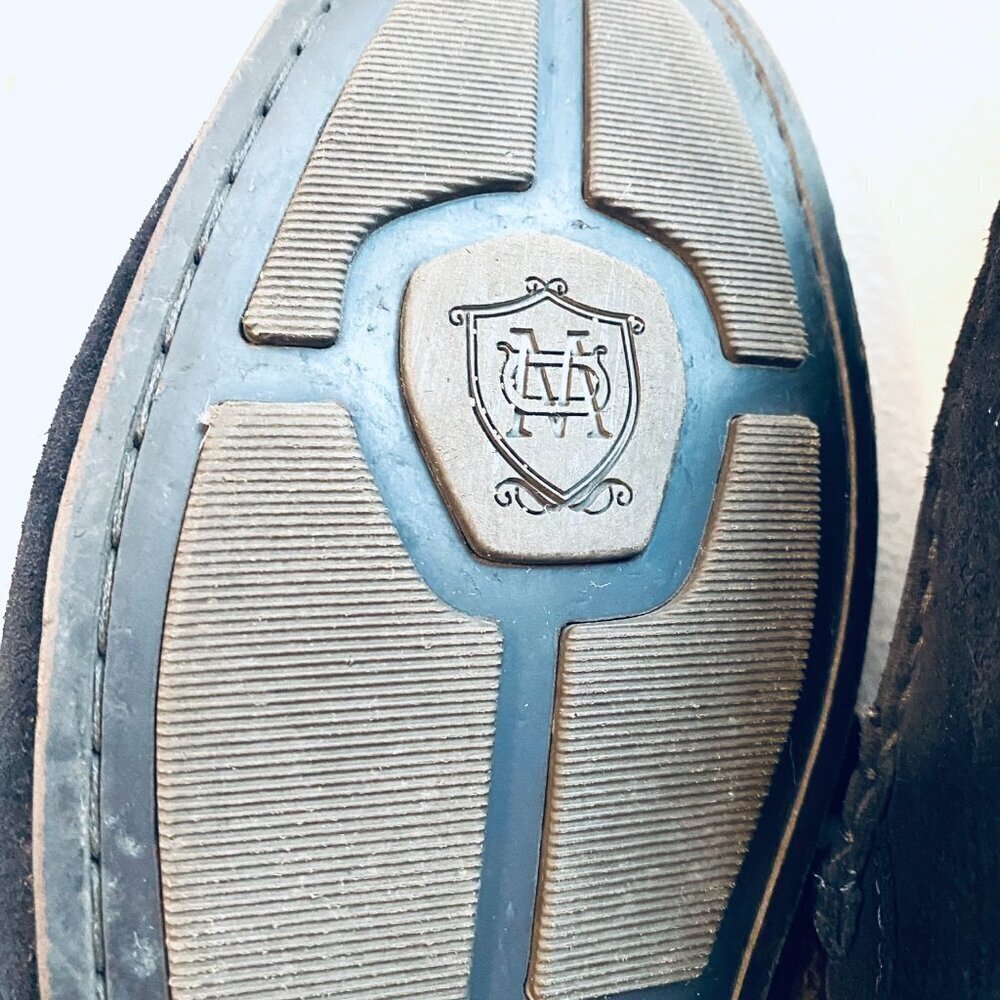 Massimo Dutti suede loafer Men's 41 navy tassel driving moccasin quiet luxury - Picture 7 of 10